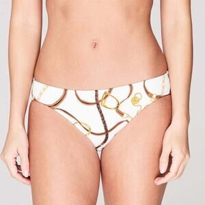Lauren Ralph Lauren Bikini Bottom Size 16 NWT Swim Horse Bridle Printed Hipster